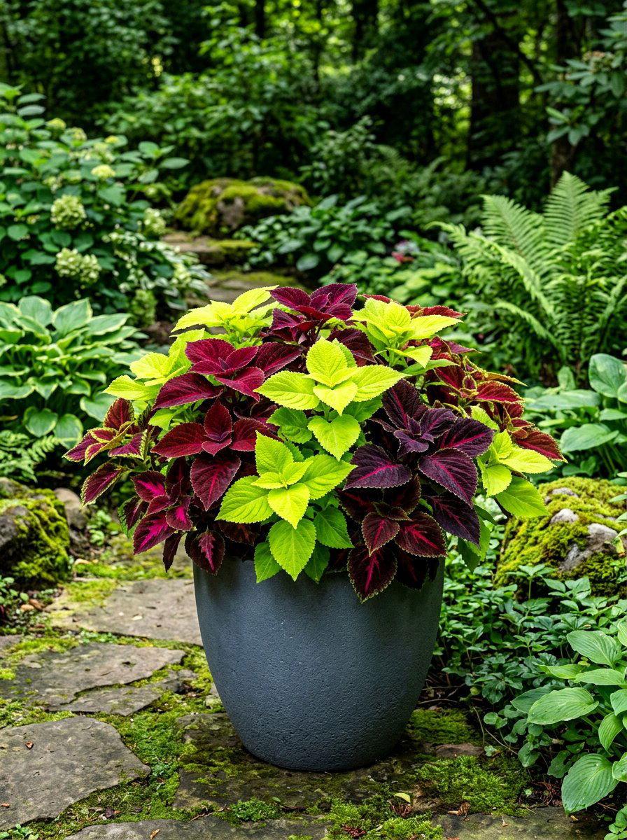 Coleus Foliage Planter - 30 summer container garden ideas