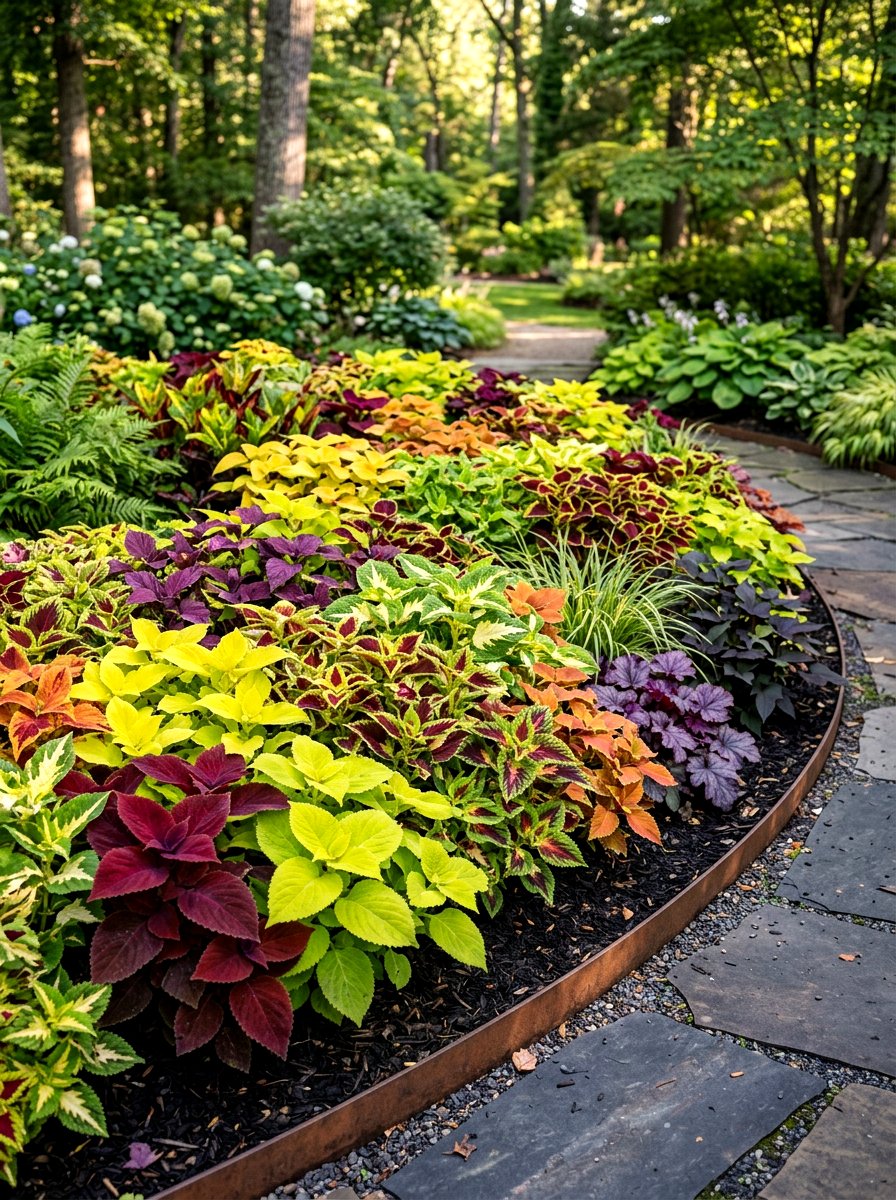 Coleus for foliage beds - 30 annual flower bed ideas