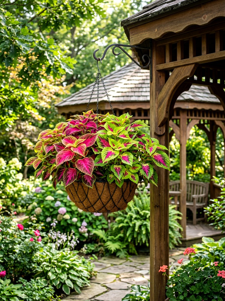 Coleus hanging basket - 30 hanging basket ideas