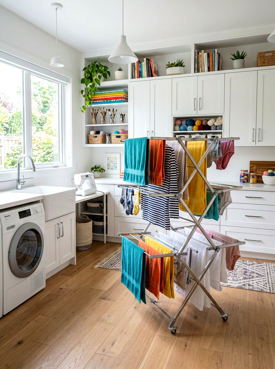 Collapsible Laundry Drying Rack - 30 laundry room drying rack ideas