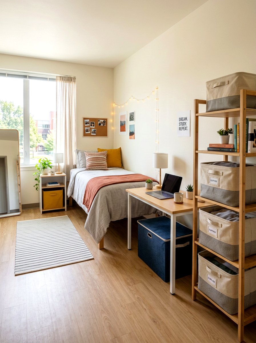 Collapsible Storage Bins - 30 dorm storage under bed ideas