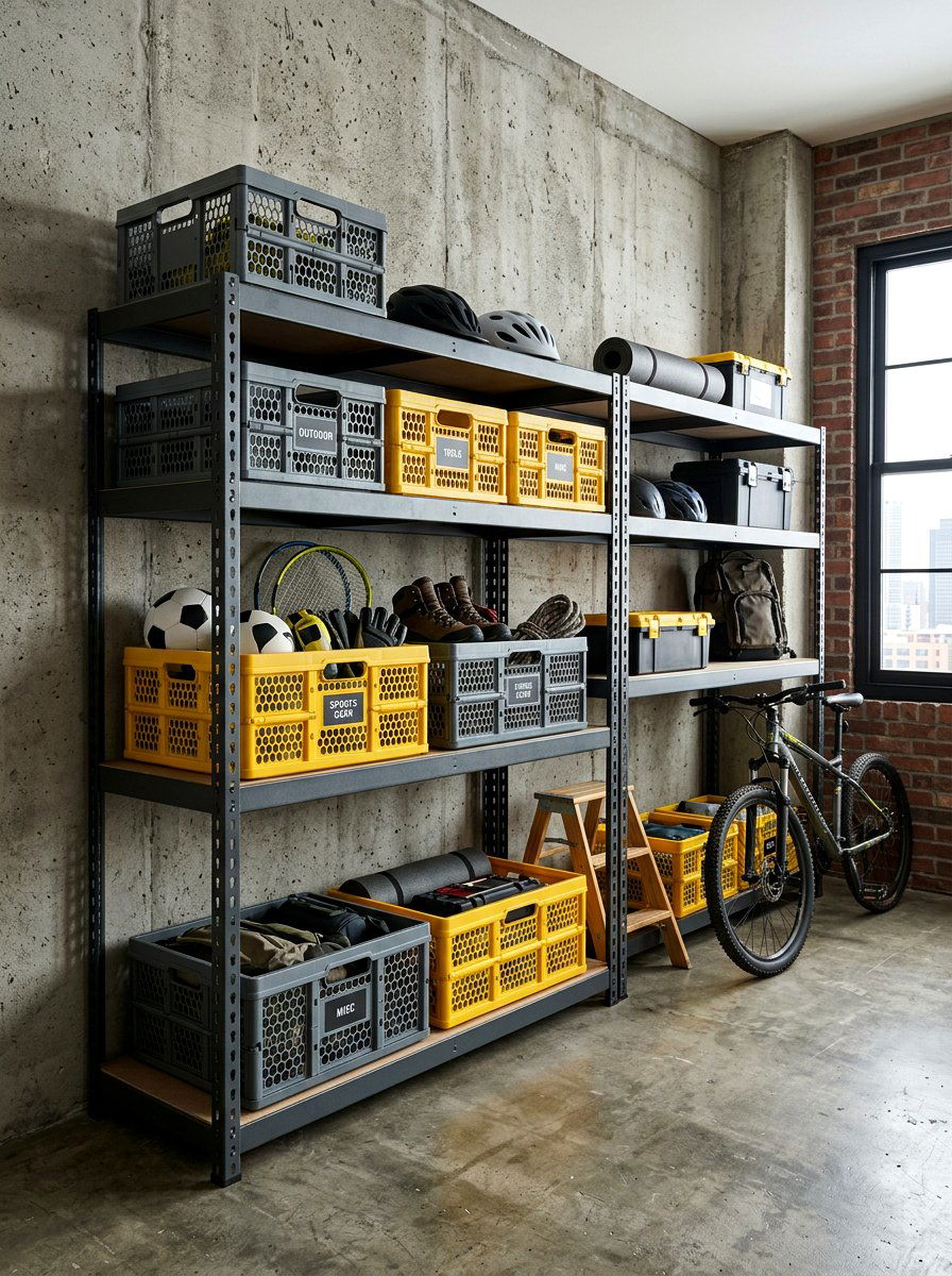 Collapsible Storage Crates - 30 modular apartment storage ideas