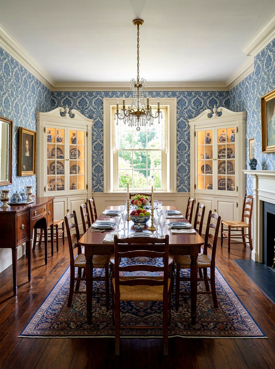 Colonial Revival Dining Room - 30 old money dining room decor ideas