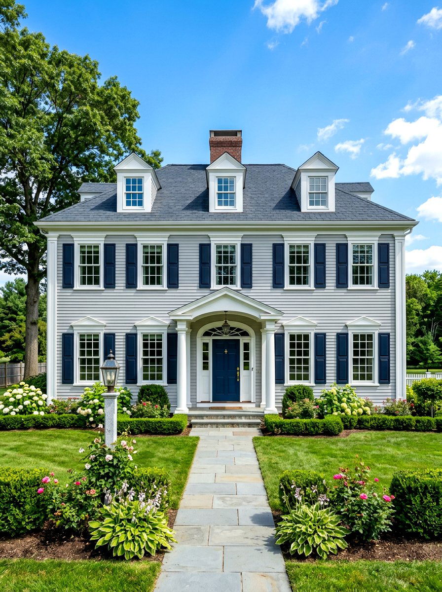 Colonial window trim - 30 outdoor window trim ideas