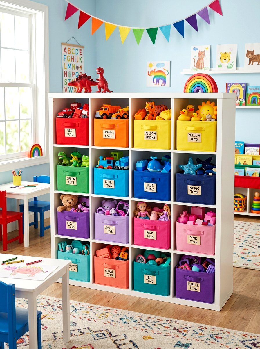 30 Playroom Storage Ideas That Keep Toys Hidden and Easy Daily