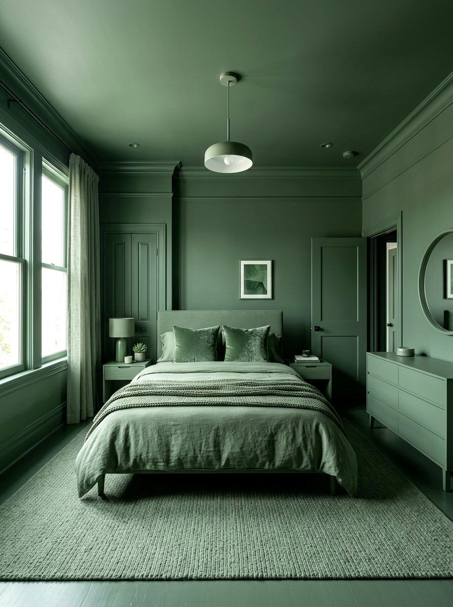 Color Drenched Bedroom - 30 sophisticated bedroom decor ideas