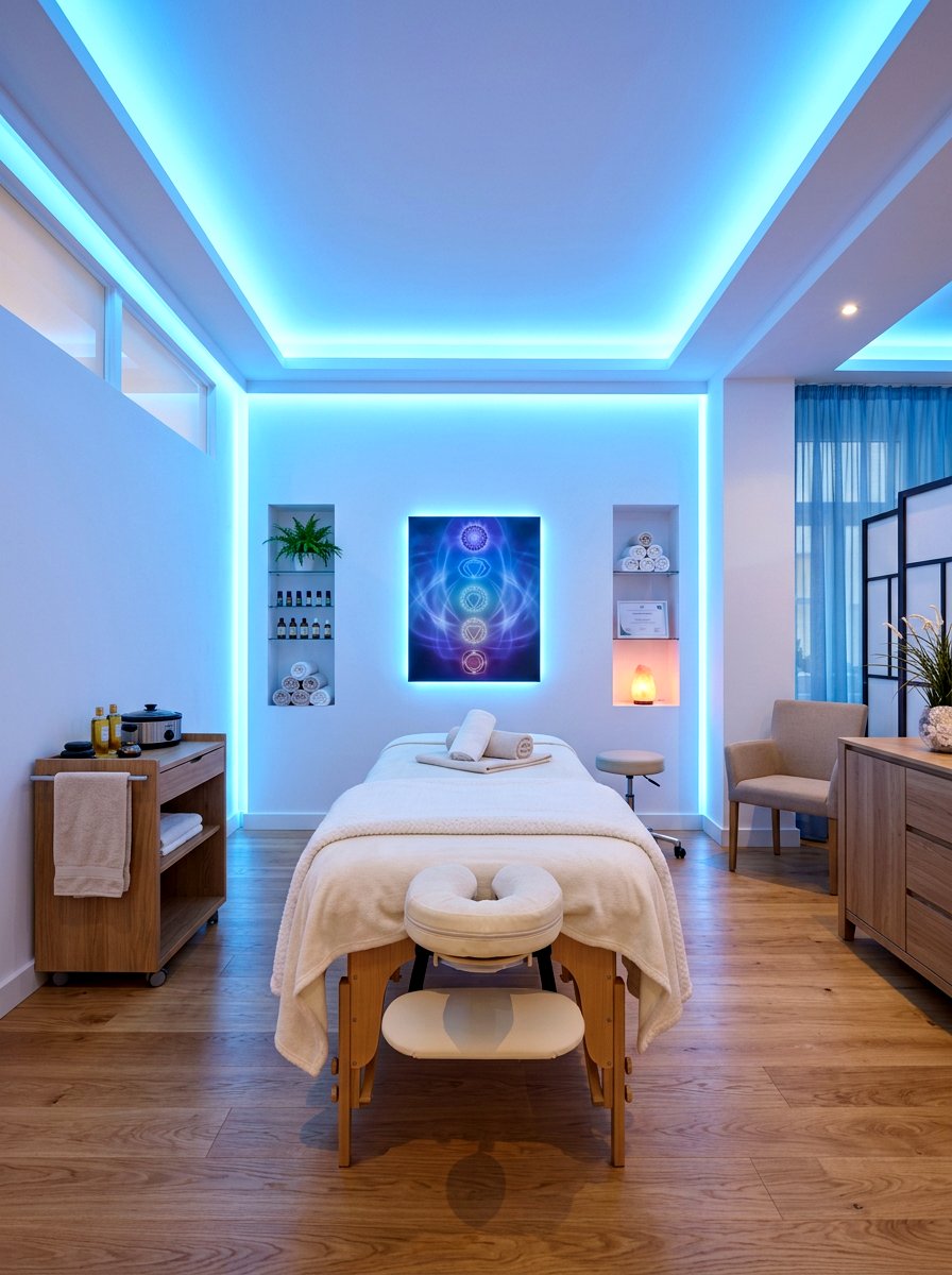 Color Therapy Massage - 30 massage corner ideas