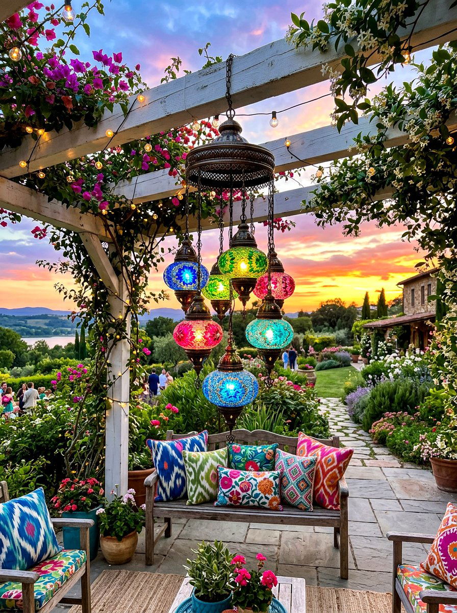 30 Lamp Lit Patio Ideas for Cozy Nights Outside, All Year Round