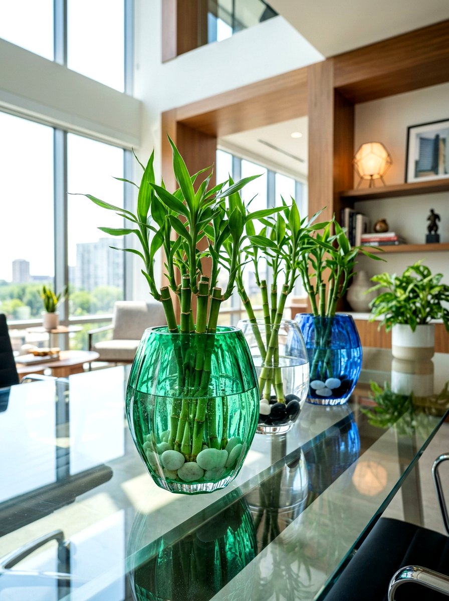 Colored Glass Planters - 30 modern planter ideas