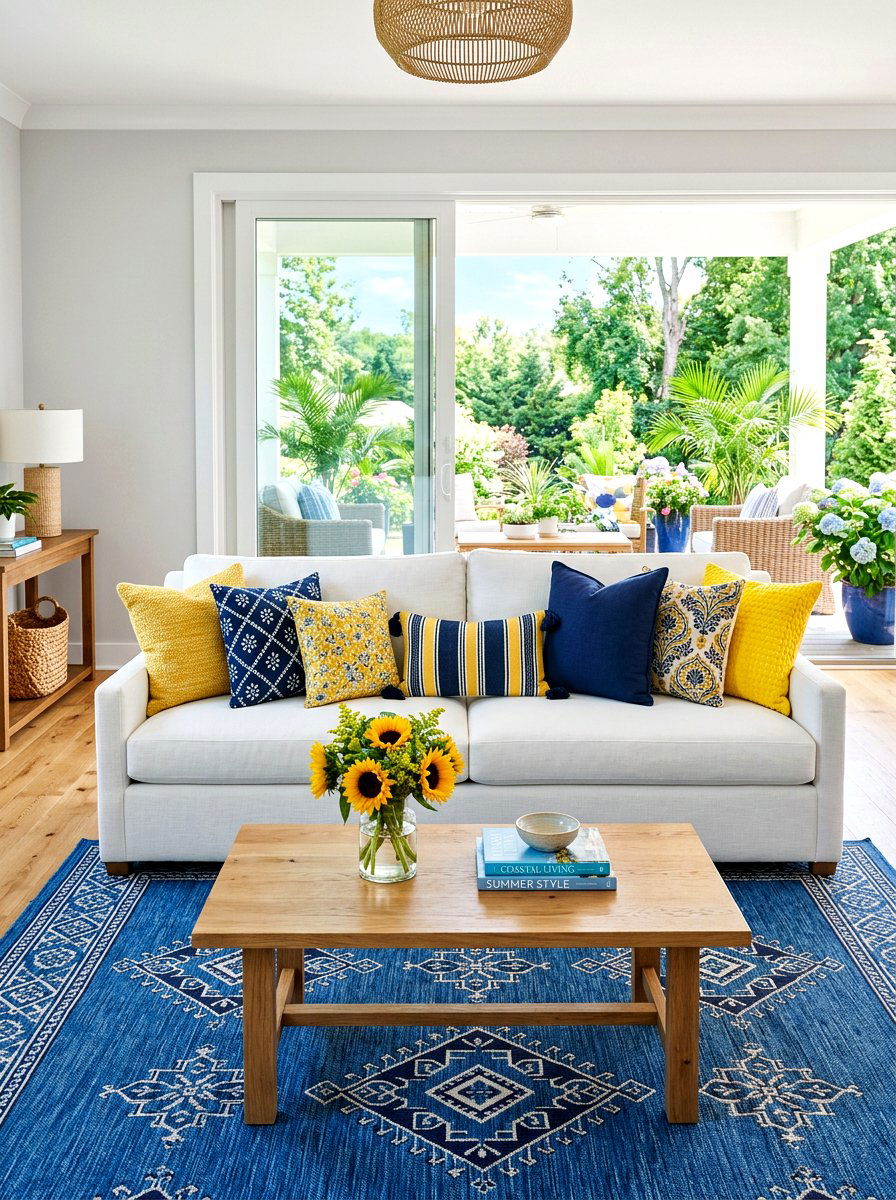 Colorful Accent Pillow Theme - 30 patio decorating ideas
