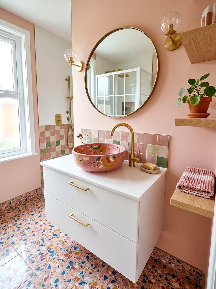 Colorful Ceramic Sink - 30 bathroom sink ideas