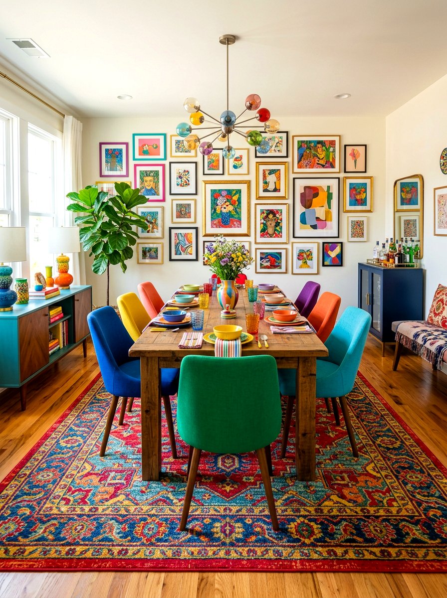 Colorful Dining Room - 30 dining room ideas