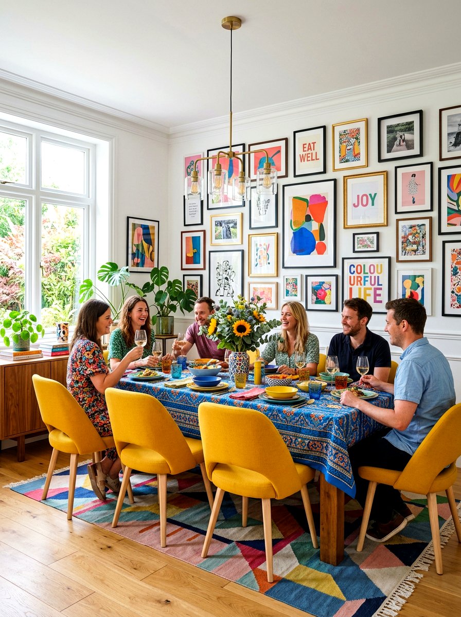 Colorful Dining Room Accents - 30 supper club home ideas