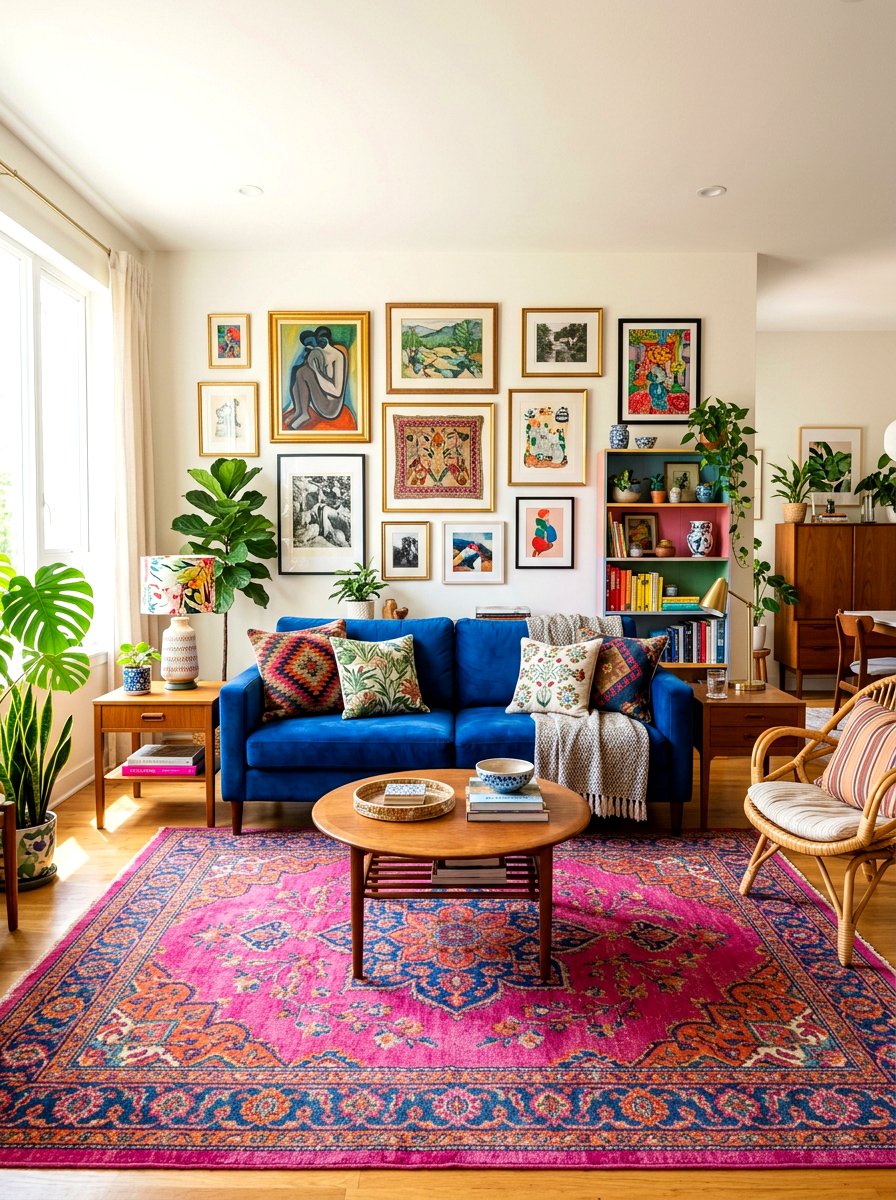 Colorful Eclectic Living Space - 30 cozy family room ideas