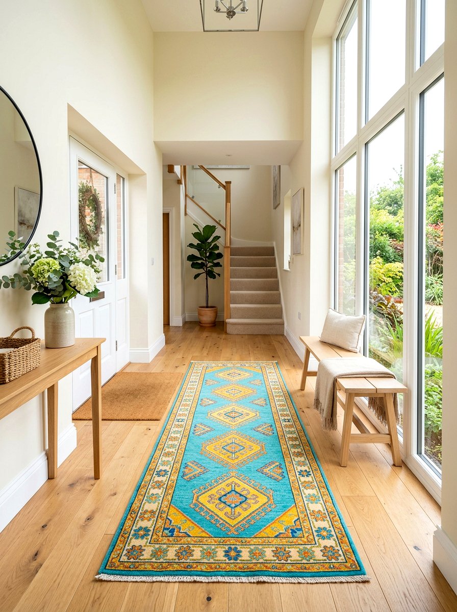 Colorful Entryway Rug - 30 foyer rug ideas