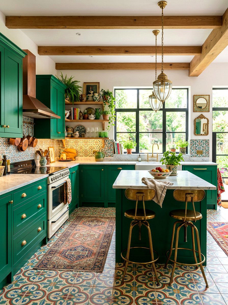 Colorful Kitchen Cabinets - 30 maximalist kitchen ideas