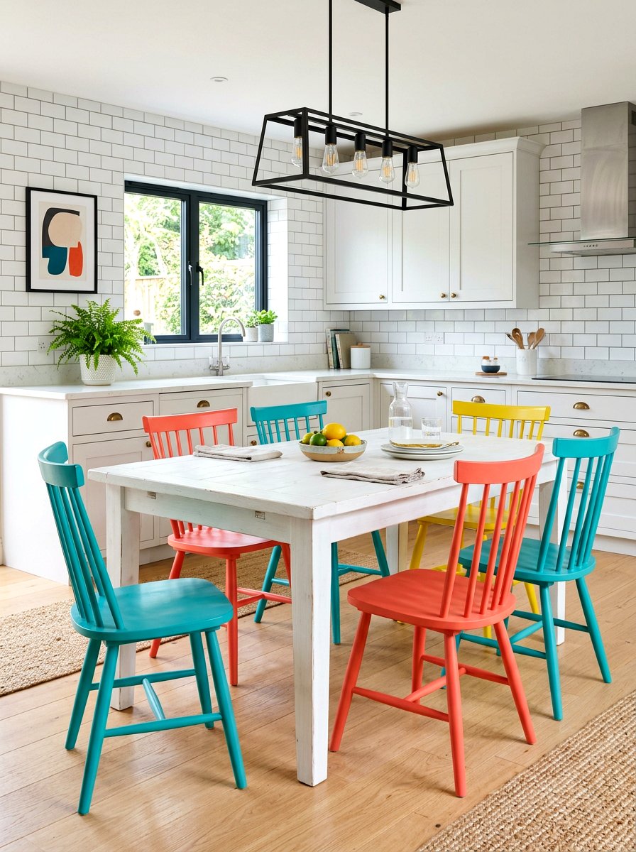 Colorful Kitchen Dining Chairs - 30 eat in kitchen ideas