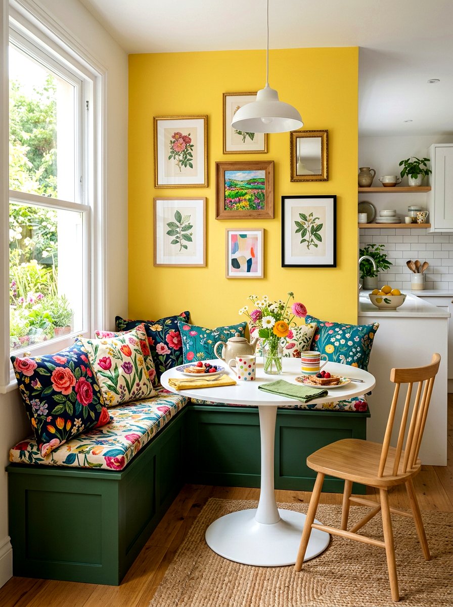 Colorful Kitchen Nook - 30 kitchen nook ideas