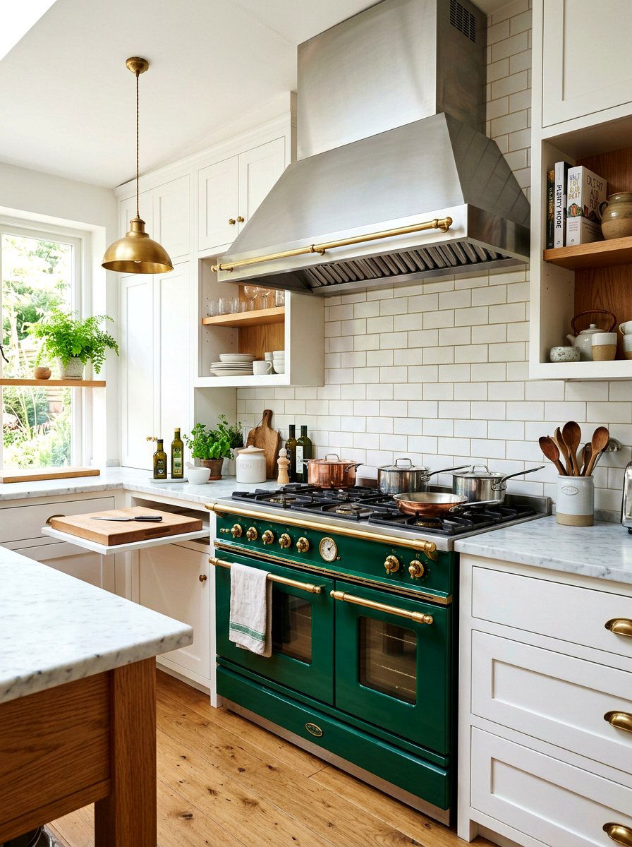 Colorful Kitchen Range - 30 Pinterest kitchen ideas
