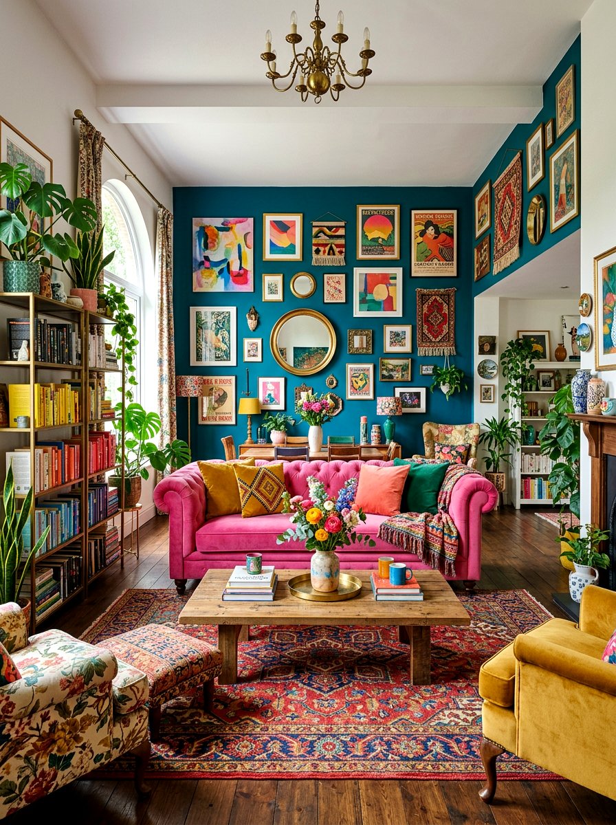 30 Anti Minimal Living Room Ideas to Add Warm Personality