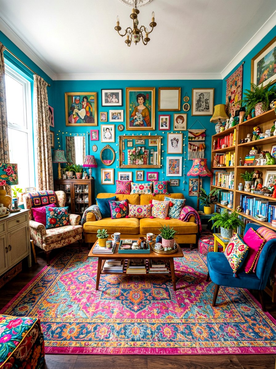 Colorful Maximalist Room - 30 teen room Pinterest ideas