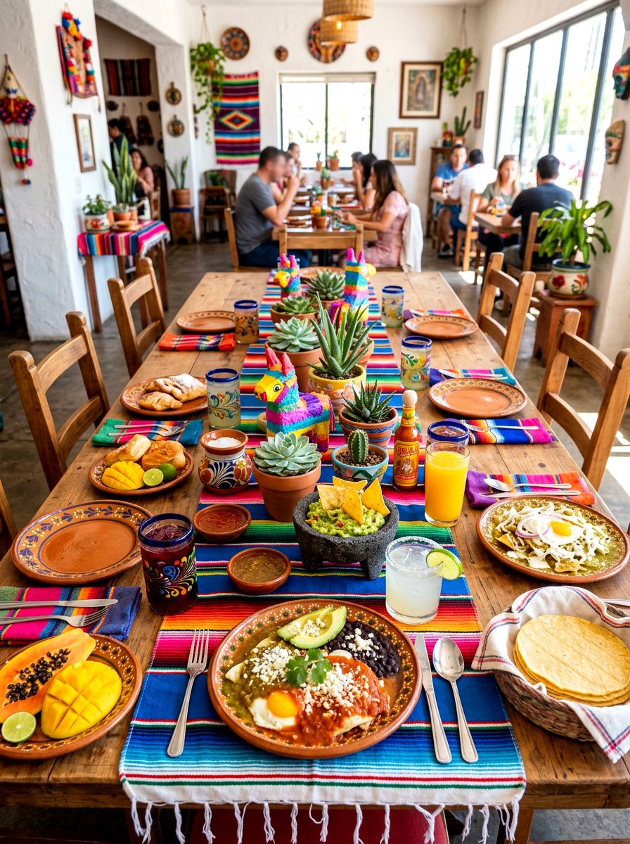 Colorful Mexican Brunch - 30 brunch tablescape ideas