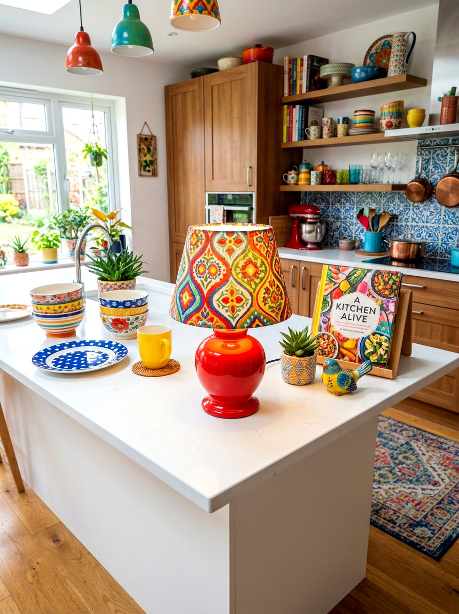 Colorful Mini Lamp - 30 mini lamp kitchen ideas
