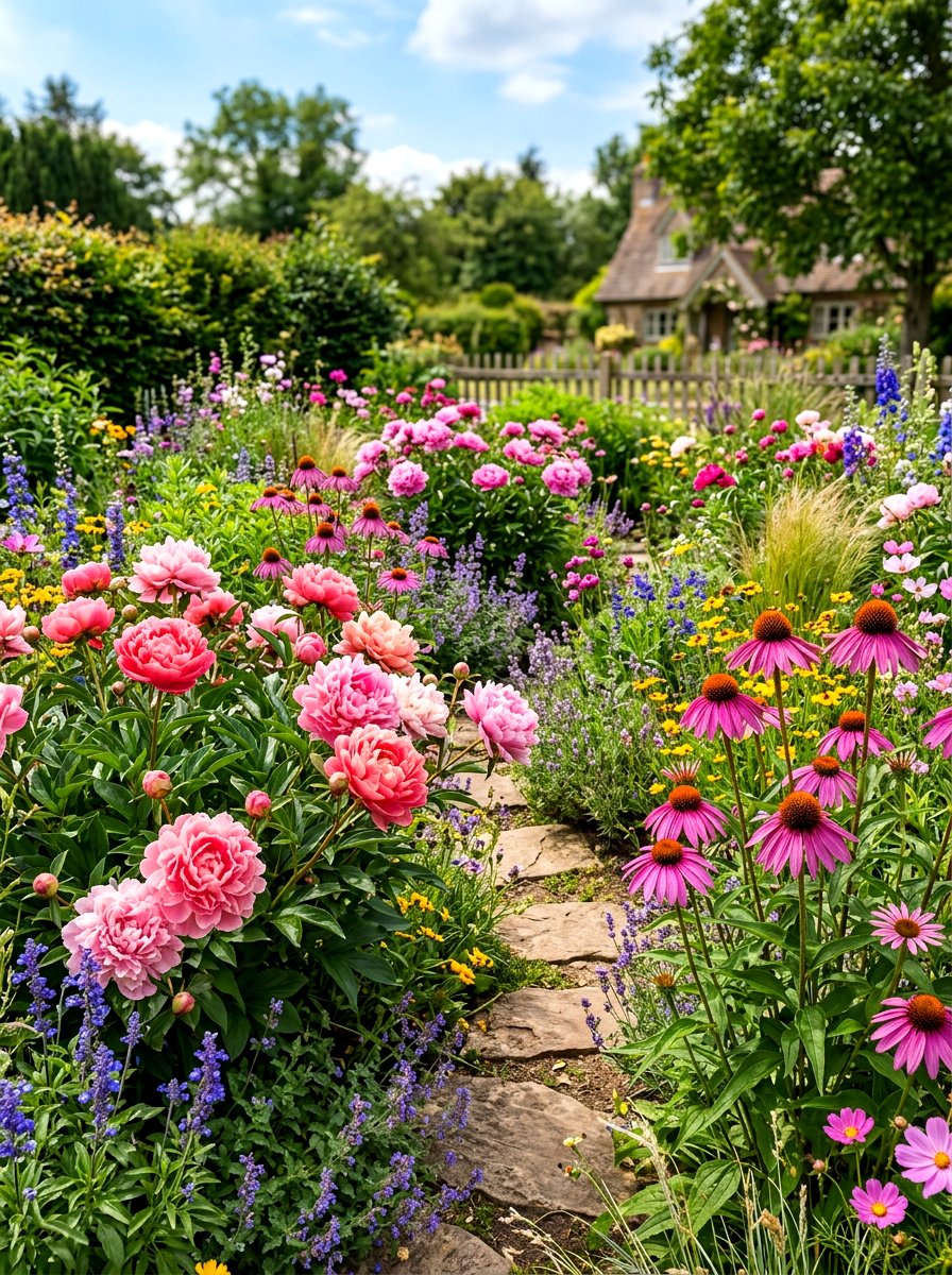 Colorful Perennial Patch - 30 small flower bed ideas
