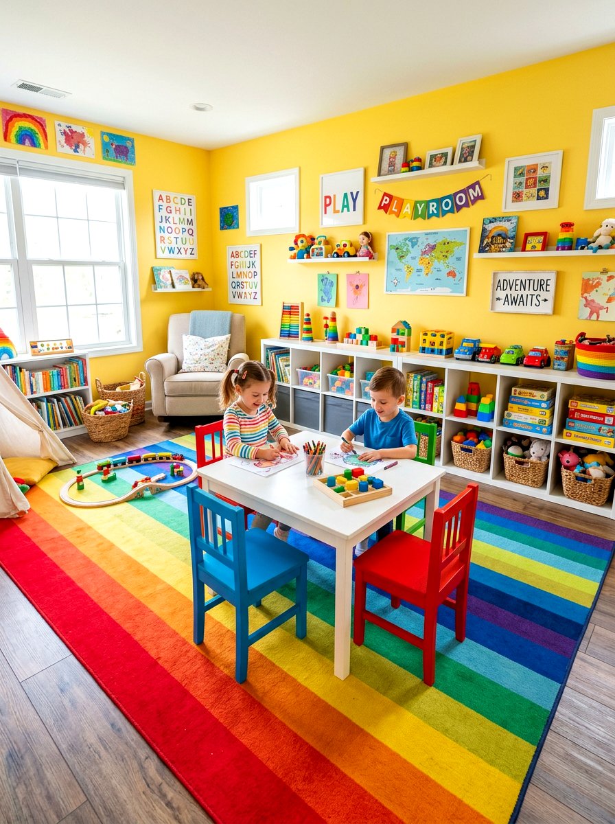 Colorful Playroom - 30 playroom ideas