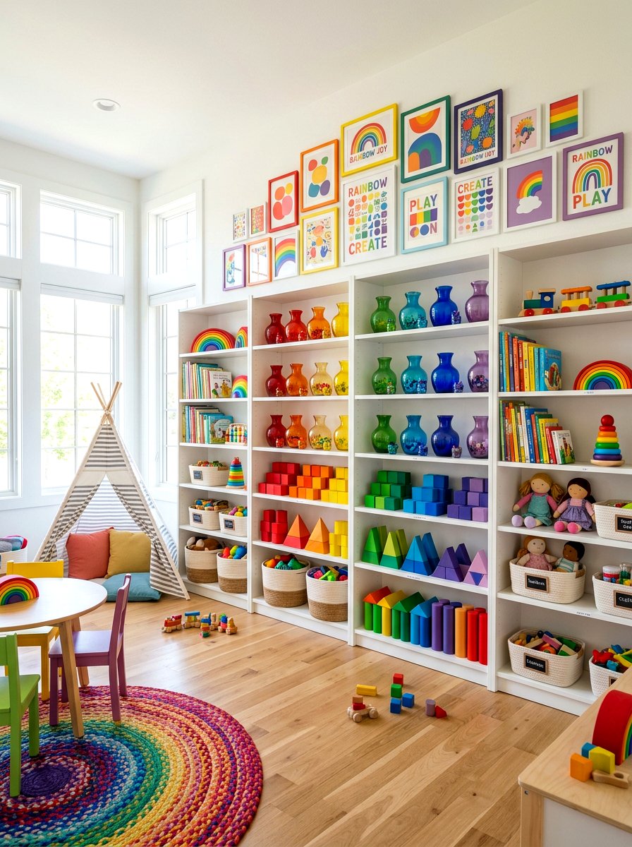 Colorful Shelf Filler - 30 shelf filler ideas
