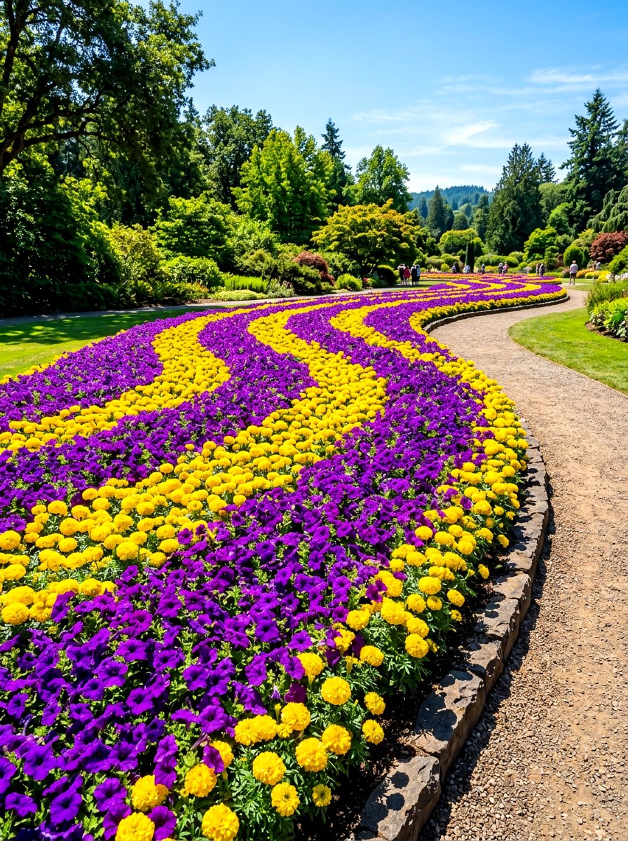 Colorful annual display - 30 curb strip planting ideas