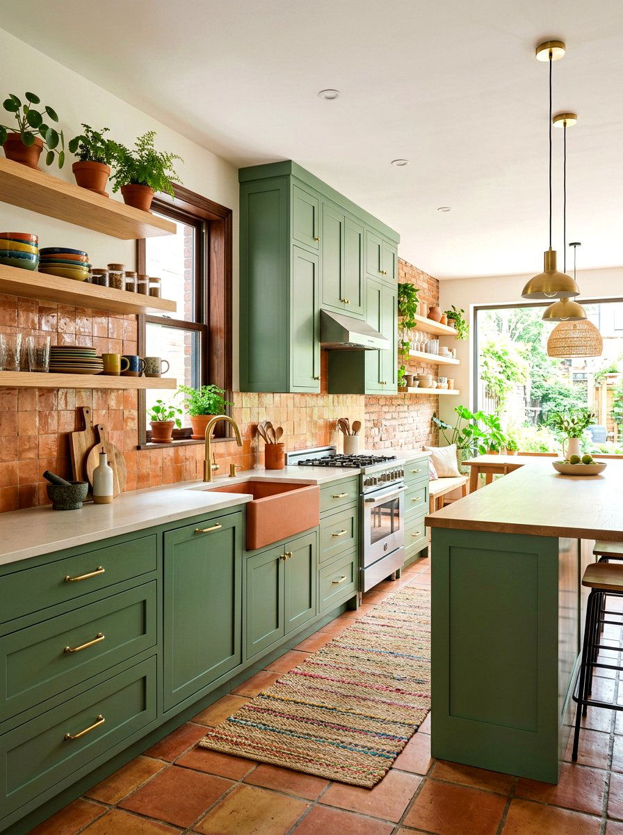 Colorful kitchen cabinets - 30 condo kitchen ideas
