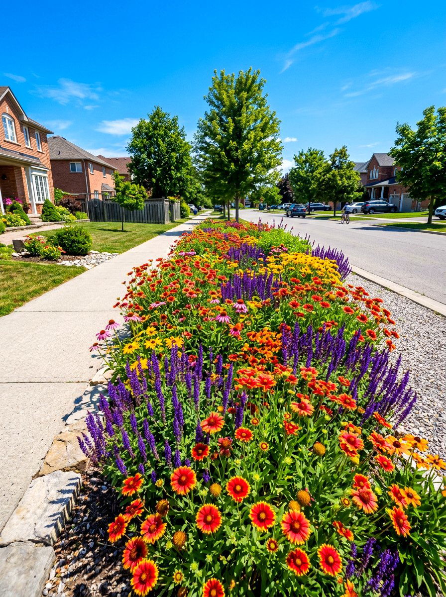 Colorful sun loving perennials - 30 hellstrip garden ideas
