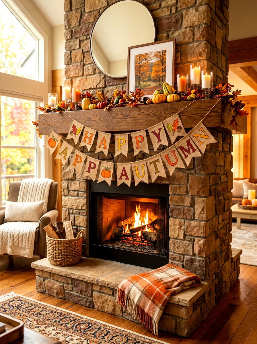 Coloring seasonal banner - 30 plus coloring home decor ideas