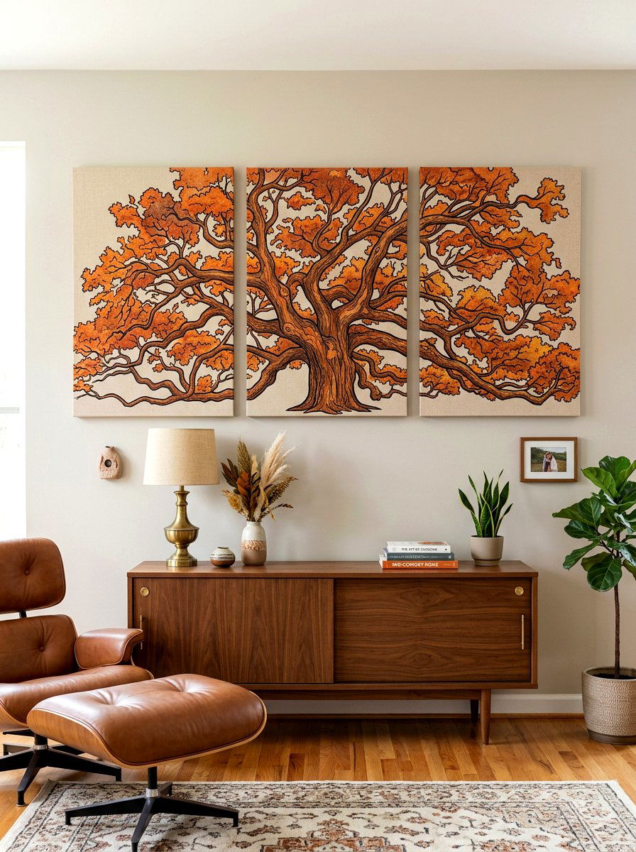 Coloring triptych art - 30 plus coloring home decor ideas