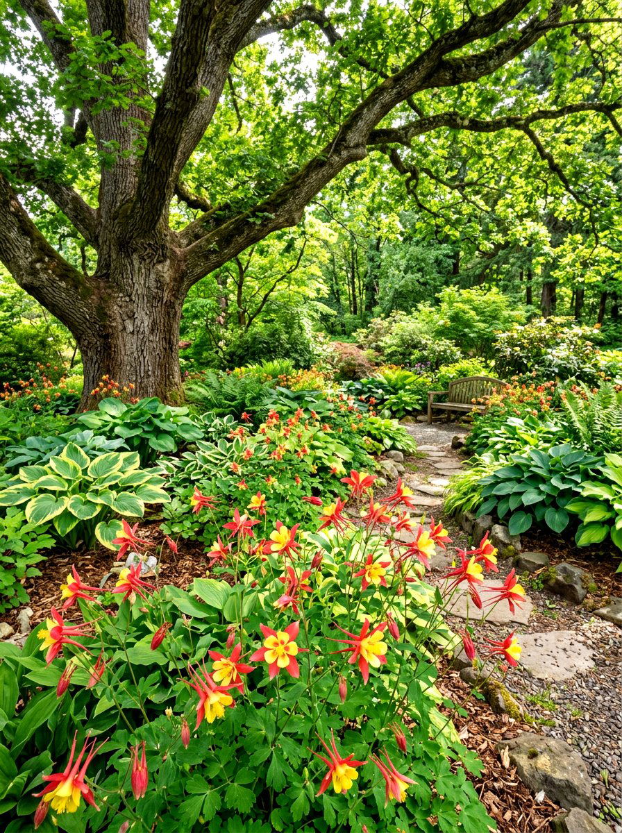 Columbine Garden - 30 hummingbird garden ideas