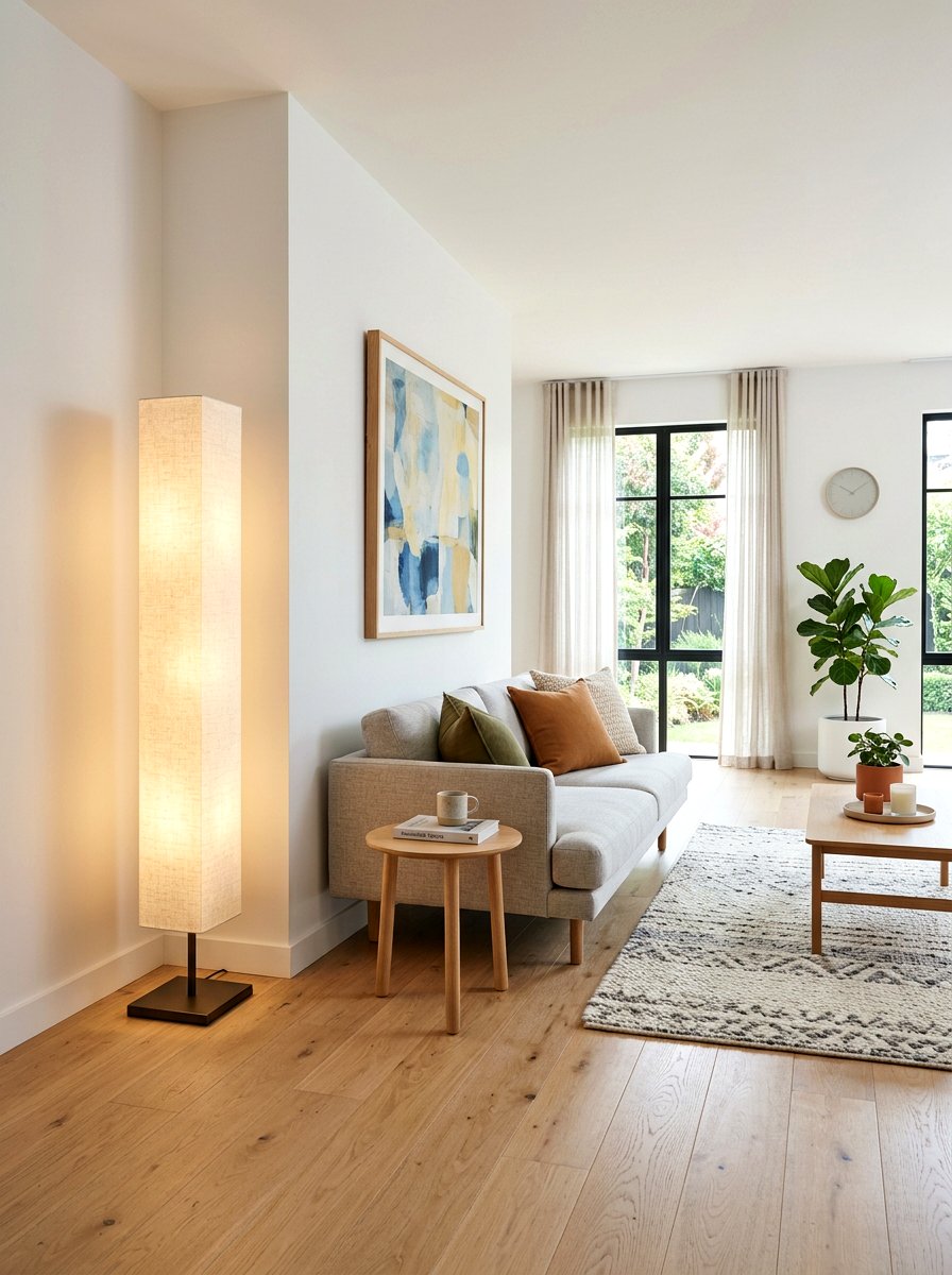 Column Floor Lamp Living Room - 30 lamp glow living room ideas