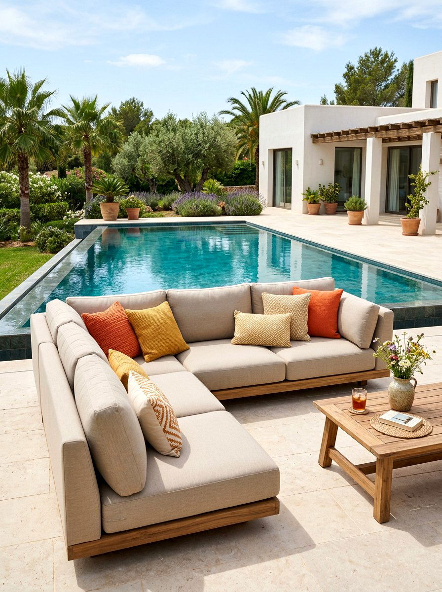 Comfortable Sectional Sofa - 30 sunset hosting patio ideas