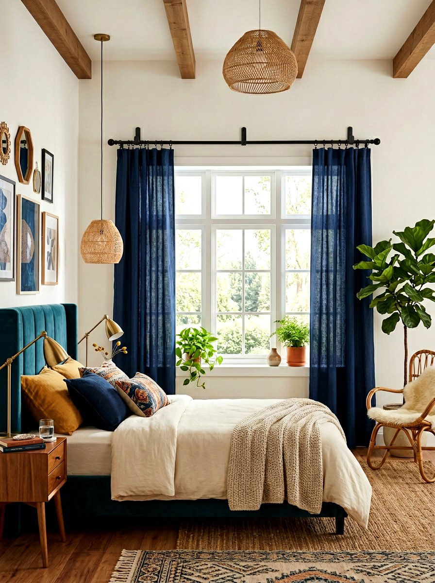 Command Hook Curtain Rod - 30 no drill curtain ideas