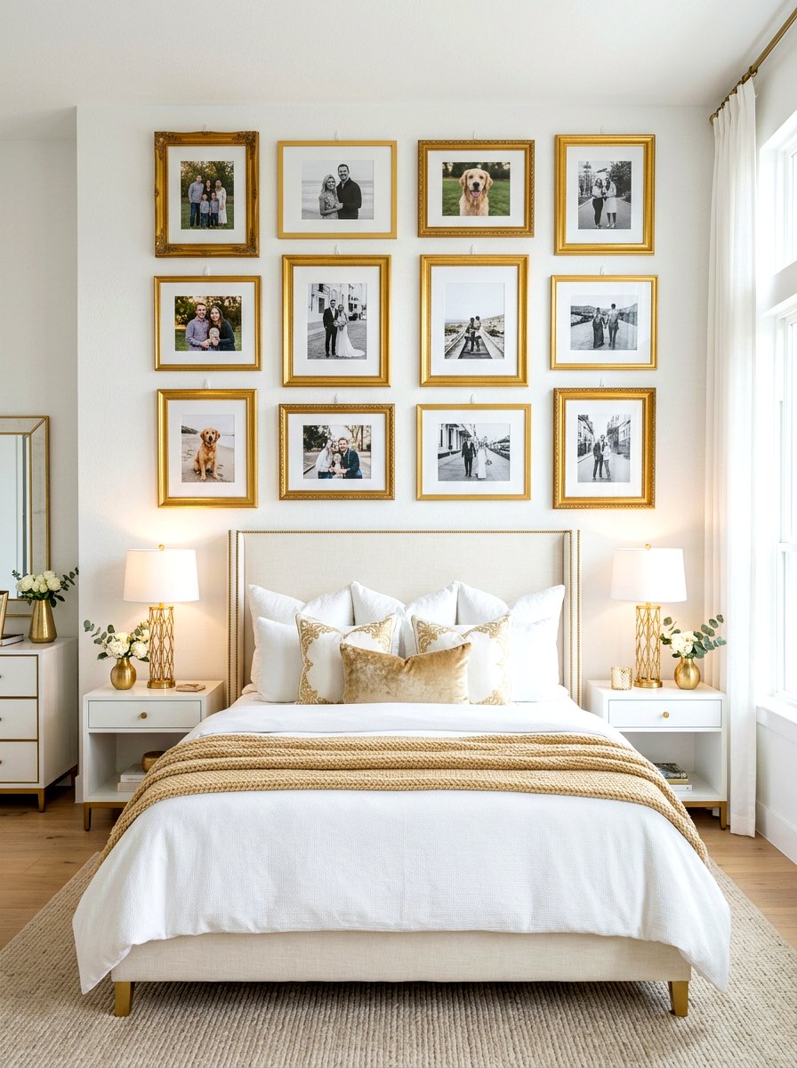 Command Hook Gallery Bedroom - 30 renter friendly bedroom ideas