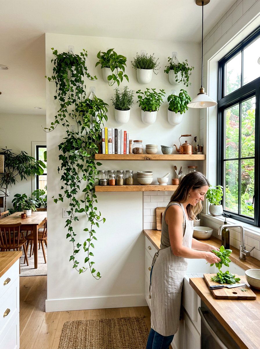 Command Hook Wall Planter - 30 renter friendly wall decor ideas