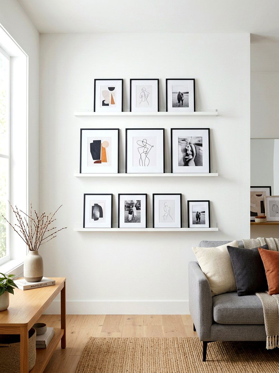 Command picture ledge - 30 no drill shelving ideas