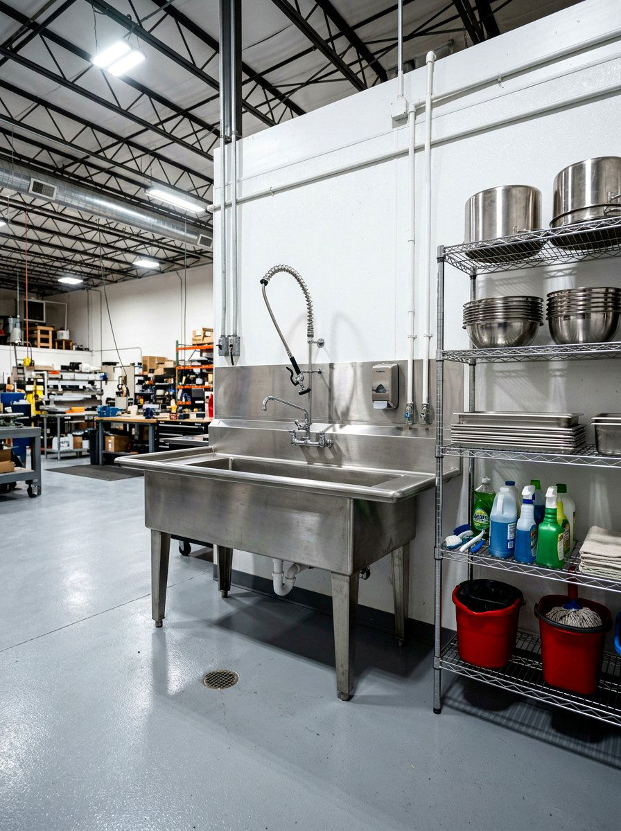 Commercial Grade Utility Sink - 30 garage sink station ideas