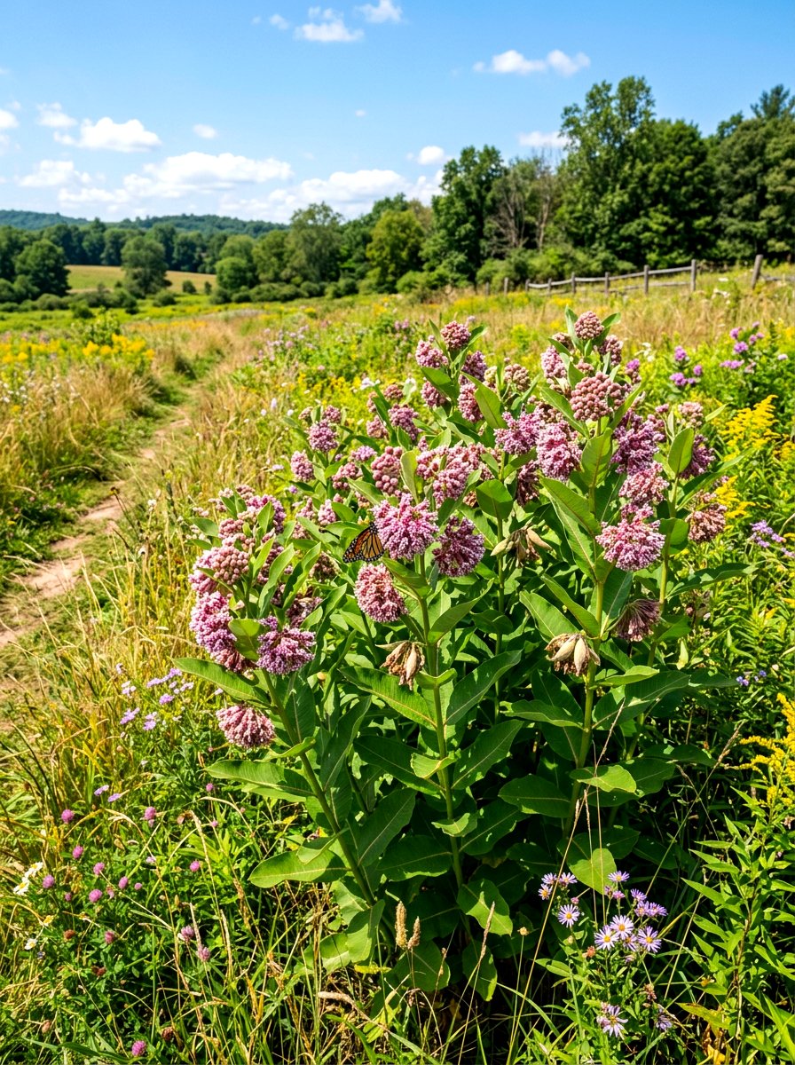 Common Milkweed Garden - 30 butterfly host plant garden ideas