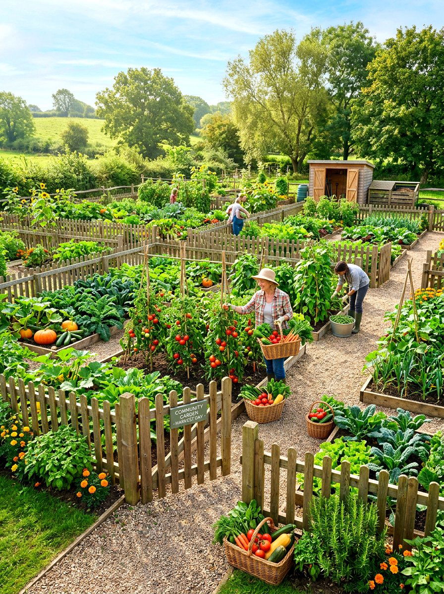 Community Garden Harvest - 30 vegetable garden harvest ideas