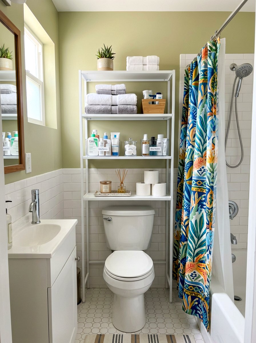 Compact Bathroom Storage - 30 first apartment ideas