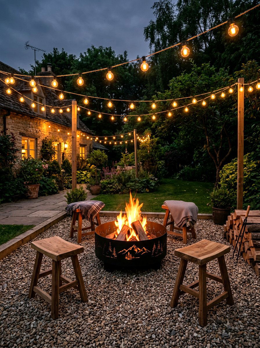 Compact Fire Pit - 30 small garden ideas