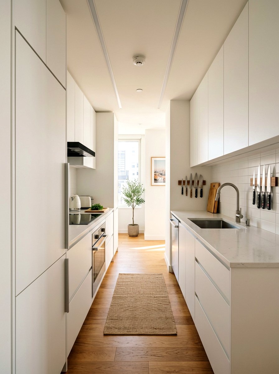 Compact Galley Kitchen Apartment - 30 cozy galley kitchen ideas