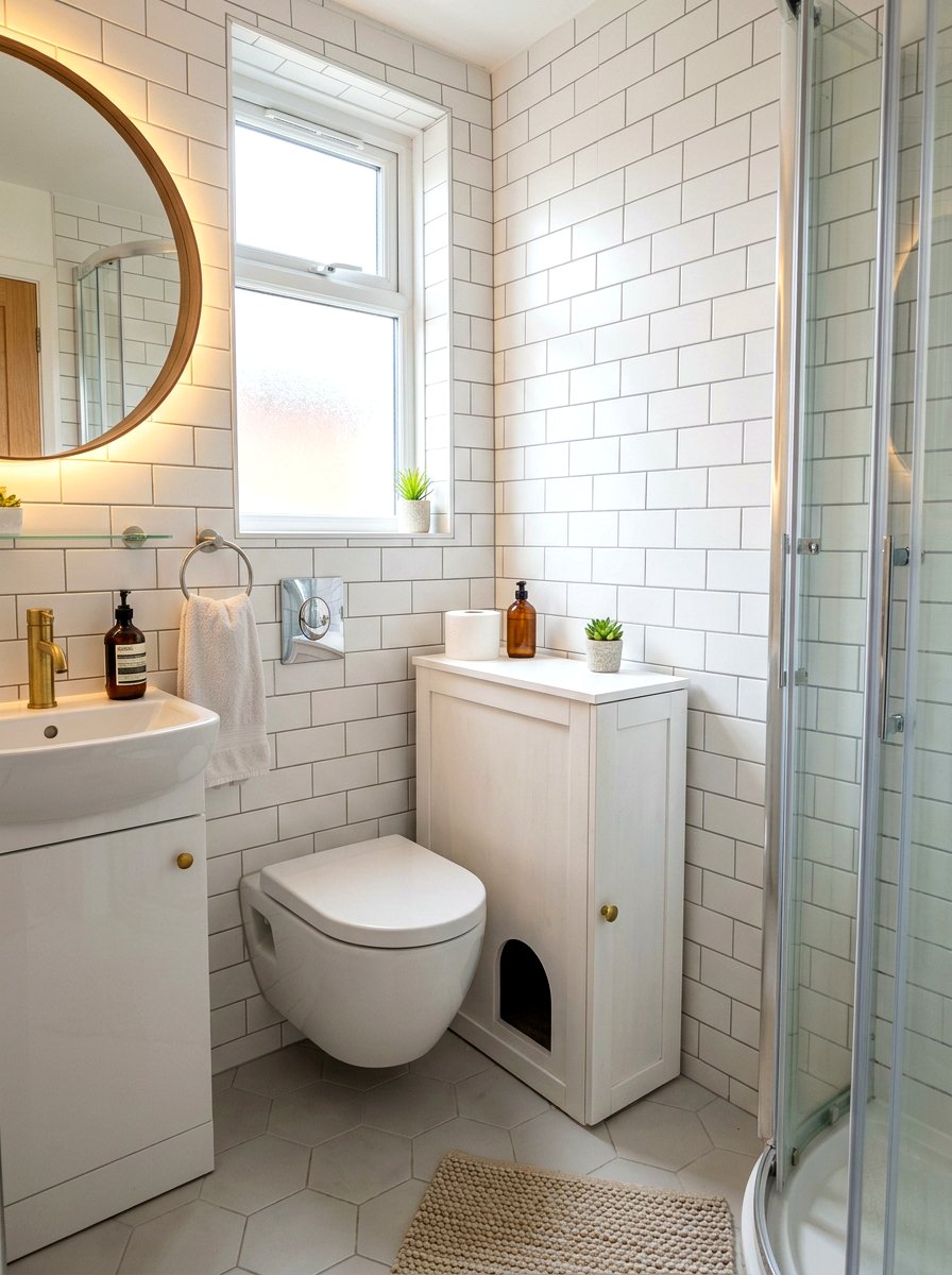 Compact Litter Box Cabinet For Small Spaces - 30 hidden litter box furniture ideas
