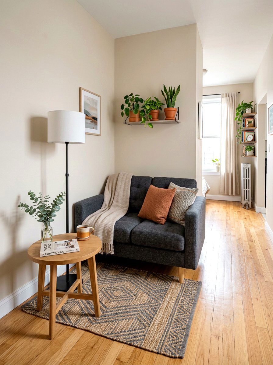 Compact Loveseat Arrangement - 30 small apartment living room ideas